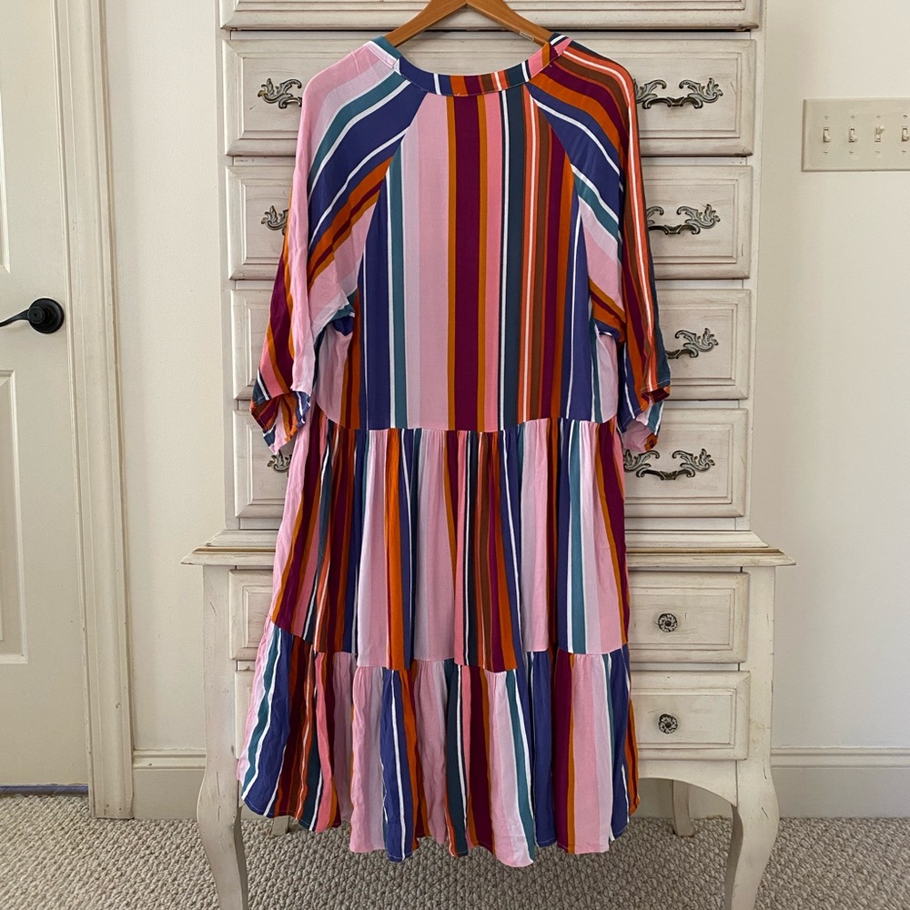 Vici Multicolor Stripe Dress - Picture 2 of 3